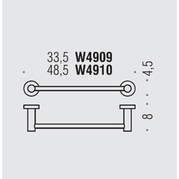 Полотенцедержатель COLOMBO DESIGN PLUS W4910.BM широкий - изображение 3