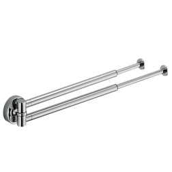 Полотенцедержатель COLOMBO DESIGN PLUS W4914 двойной выдвижной - изображение 1