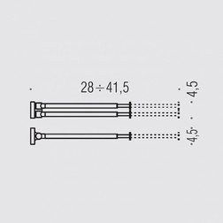Полотенцедержатель COLOMBO DESIGN PLUS W4914 двойной выдвижной - изображение 3