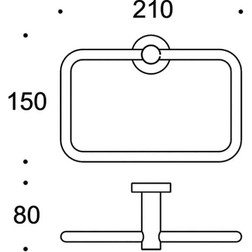 Полотенцедержатель COLOMBO DESIGN PLUS W4931.VL кольцо - изображение 3