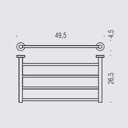 Полотенцедержатель COLOMBO DESIGN PLUS W4987.BM Полка - изображение 2