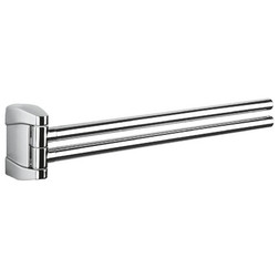 Полотенцедержатель COLOMBO DESIGN ROAD B8012 двойной хром - изображение 2