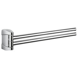Полотенцедержатель COLOMBO DESIGN ROAD B8012 двойной хром - изображение 1