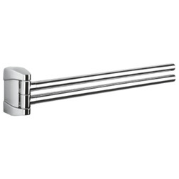 Полотенцедержатель COLOMBO DESIGN ROAD B8012.CB двойной - изображение 1