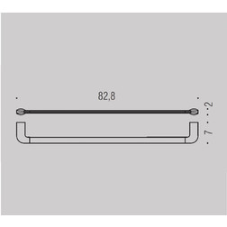 Полотенцедержатель COLOMBO DESIGN TRENTA B3011XL.NM широкий - изображение 3