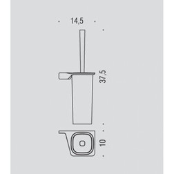 Ершик COLOMBO DESIGN ALIZE B2507SX настенный - изображение 3