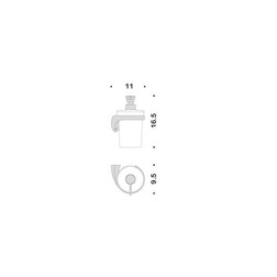 Дозатор COLOMBO DESIGN LINK B9310DX настенный - изображение 3