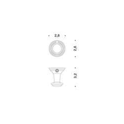 Крючок COLOMBO DESIGN HERMITAGE LC77 одинарный маленький - изображение 2
