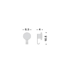 Крючок COLOMBO DESIGN NORDIC EB27 одинарный - изображение 3