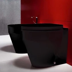 Унитаз напольный приставной GSI losanga black 751420 (черный) - изображение 1