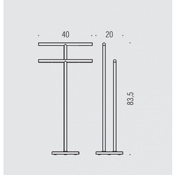 Стойка COLOMBO DESIGN PLUS W4938 с полотенцедержателем двойным - изображение 3