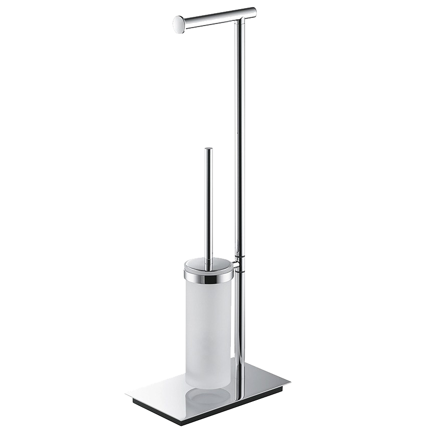 Стойка COLOMBO DESIGN SQUARE B9902 напольная с полотенцедержателем с мыльницей