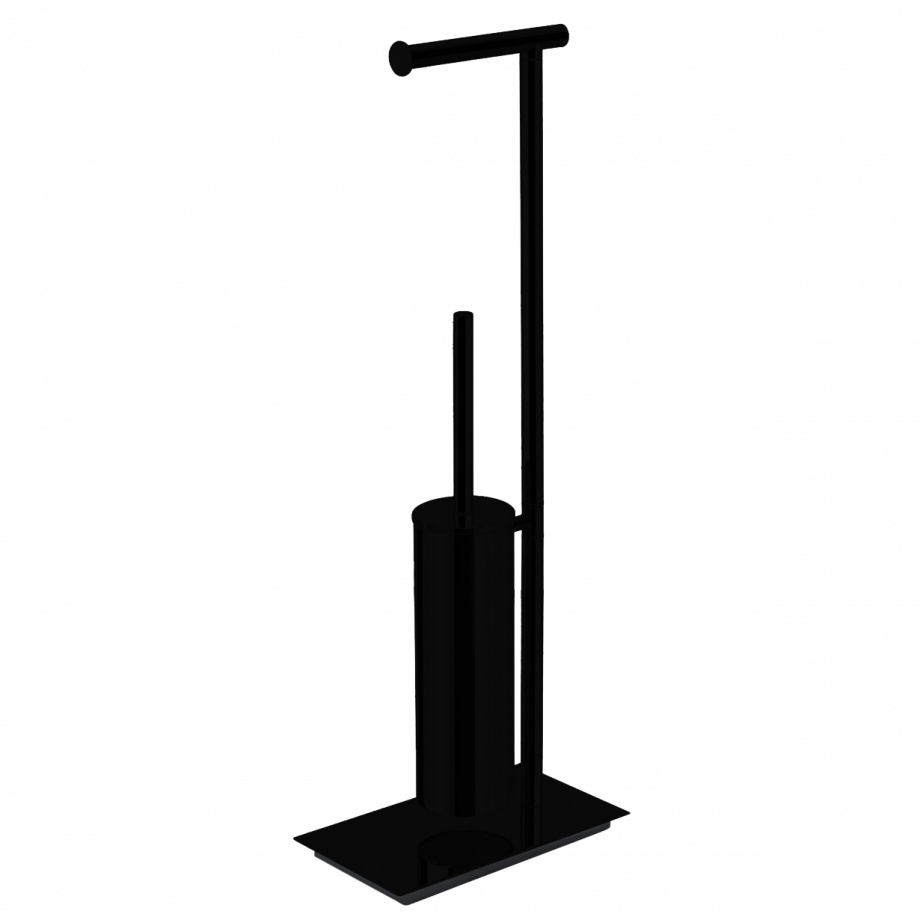 Стойка COLOMBO DESIGN SQUARE B9904 напольная с держателем туалетной бумаги и ершиком