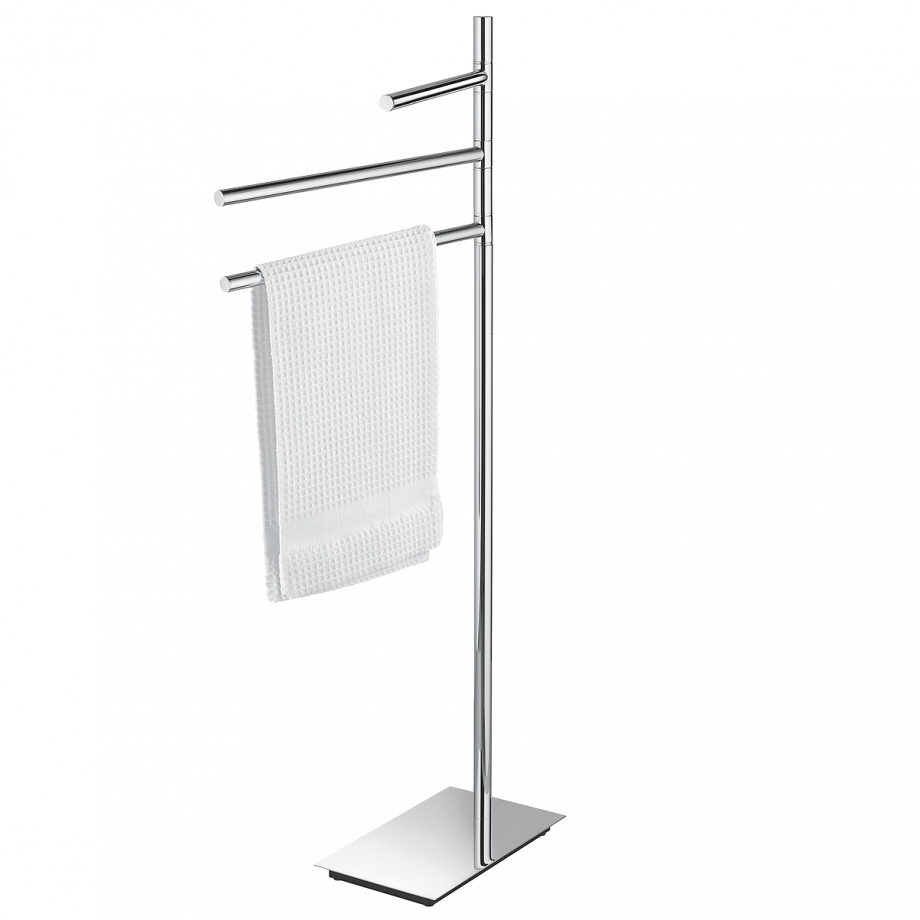 Стойка COLOMBO DESIGN SQUARE B9907 напольная с держателем туалетной бумаги и ершиком