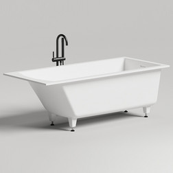 Прямоугольная встраиваемая ванна Salini Cascata 170х75х60 см 104113M, цвет белый матовый - изображение 1