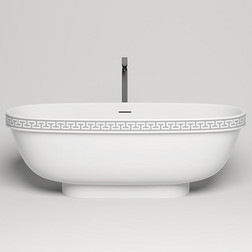 Ванна Salini Greca Meander S-stone 180х80h61cм S-stone, цвет белый матовый - изображение 2