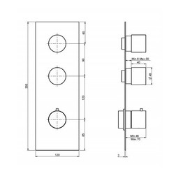 Смеситель термостат для душа Fima Carlo Frattini F3869X2CR Fimatherm, цвет-хром - изображение 2