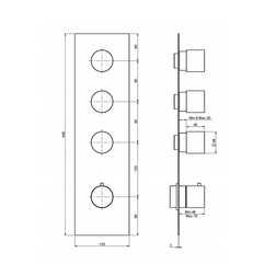 Смеситель для душа Fima Carlo Frattini Fimatherm F3869X3NS, цвет-чёрный матовый - изображение 2