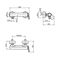 Fima Carlo Frattini Flo' F3805/1BS смеситель для душа, цвет-белый матовый - изображение 2