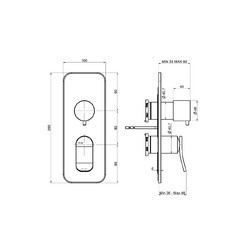 Смеситель Fima Carlo Frattini F3809X6CR Flo', внешняя часть цвет хром - изображение 2