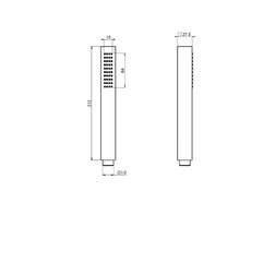 Fima Carlo Frattini F2203SN Handshowers, ручной душ 15х64, цвет брашированный никель - изображение 2