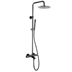 Душевая система Fima Carlo Frattini F3154/R256NS черный матовый - изображение 1
