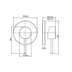 Смеситель для душа Fima Carlo Frattini F3033/1OS - брашированное золото - изображение 2