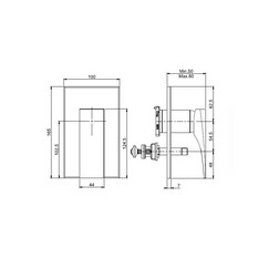 Смеситель для ванны, Fima Carlo Frattini F3969X2CR Zeta хром - изображение 2