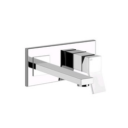 Смеситель для раковины настенный Gessi Rettangolo K 53088.299, Black XL чёрный матовый - изображение 1