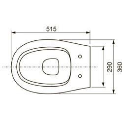 Унитаз TECE 9700018 basic, подвесной безободковый 360х515х335 мм, белый с сиденьем - изображение 8