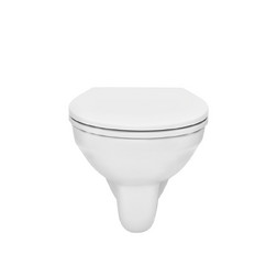 Унитаз TECE 9700018 basic, подвесной безободковый 360х515х335 мм, белый с сиденьем - изображение 4