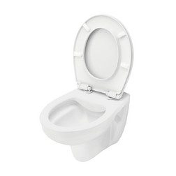 Унитаз TECE 9700018 basic, подвесной безободковый 360х515х335 мм, белый с сиденьем - изображение 3