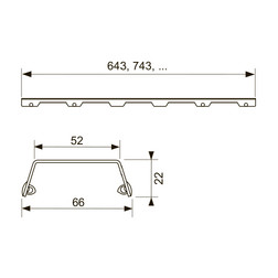 Решетка для душа TECE 600982 drainlinе Steel II 900 мм, нержавеющая сталь - изображение 3