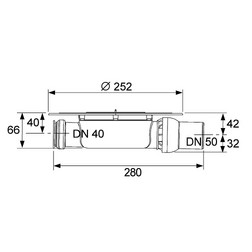 Сифон TECE 3601400 Drainpoint S, для дренажного канала DN50 чёрный - изображение 2