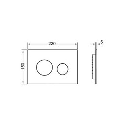 Клавиша смыва TECE 9240921 loop 2.0, хром - изображение 2