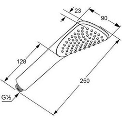 Kludi Fizz 6760039-00 душевая лейка 1S, черный матовый - изображение 2