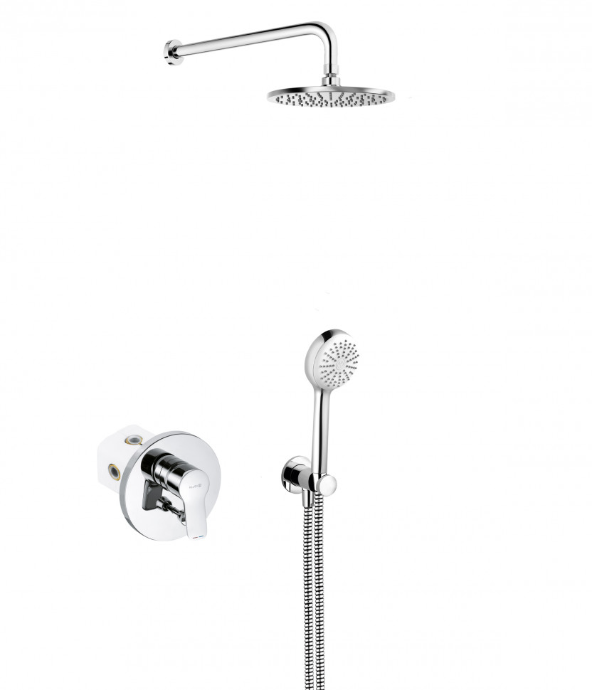 Kludi Pure&Easy 376819165 смеситель для ванны с душем белый хром