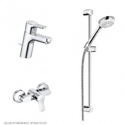 Комплект смесителей Kludi Pure&Easy 378450565 хром 3 в 1 - изображение 1