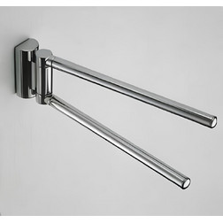 Полотенцедержатель COLOMBO DESIGN LUNA B0112.LOO двойной поворотный - изображение 1