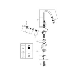 Смеситель для кухонной мойки Grohe Costa S 31819001 - изображение 4