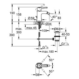 Смеситель для биде Grohe Grandera 23315000 - изображение 2