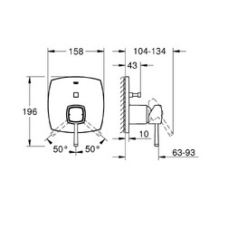 Смеситель для ванны Grohe Grandera 24068000 - изображение 3
