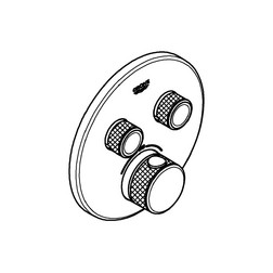 Grohe Grohtherm SmartControl 29119000 Смеситель термостат внешняя часть - изображение 5