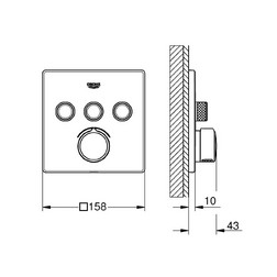 Grohe Grohtherm SmartControl 29149000 Смеситель для ванны - изображение 8