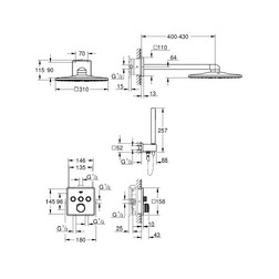 Душевой комплект Grohe Grohtherm SmartControl 34706000 - изображение 10