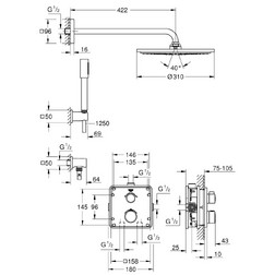Grohe Grohtherm SmartControl 34730000 Душевой комплект - изображение 2