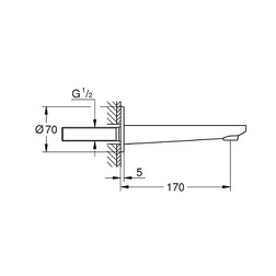 Grohe Lineare New 13383001 Излив для ванны - изображение 2