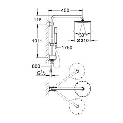 Grohe Rainshower 27058000 Душевая система - изображение 2