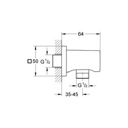 Подключение для душевого шланга Grohe Rainshower 27076LS0 - изображение 2