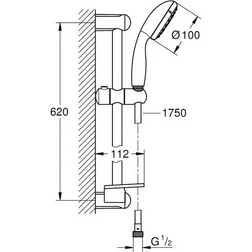 Grohe Precision Start 34599000 Комплект для душа с термостатом - изображение 4
